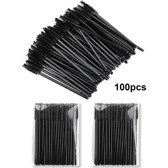 100 pièces pour Extension de cils maquillage brosses