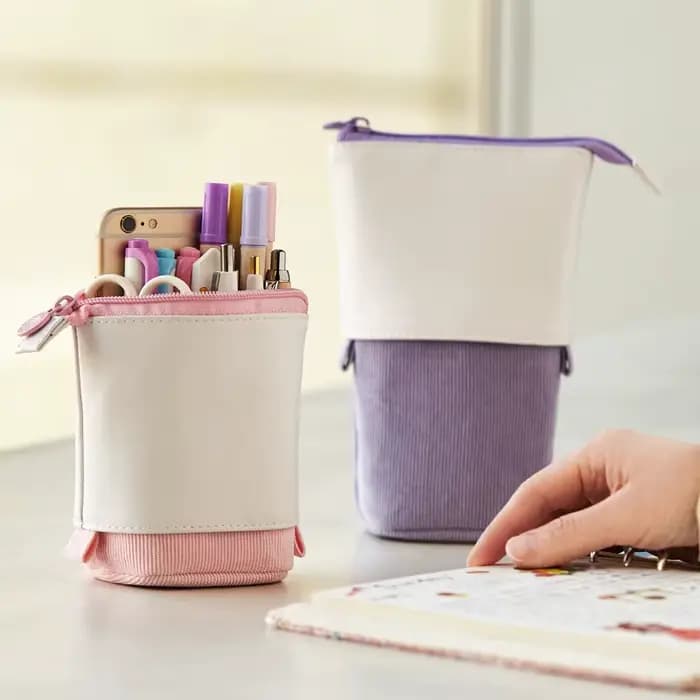 Trousse à crayons rétractable imprimée Kawaii bricolage