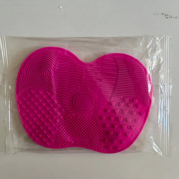 Tampon de nettoyage de brosse de maquillage en forme de pomme en Silicone