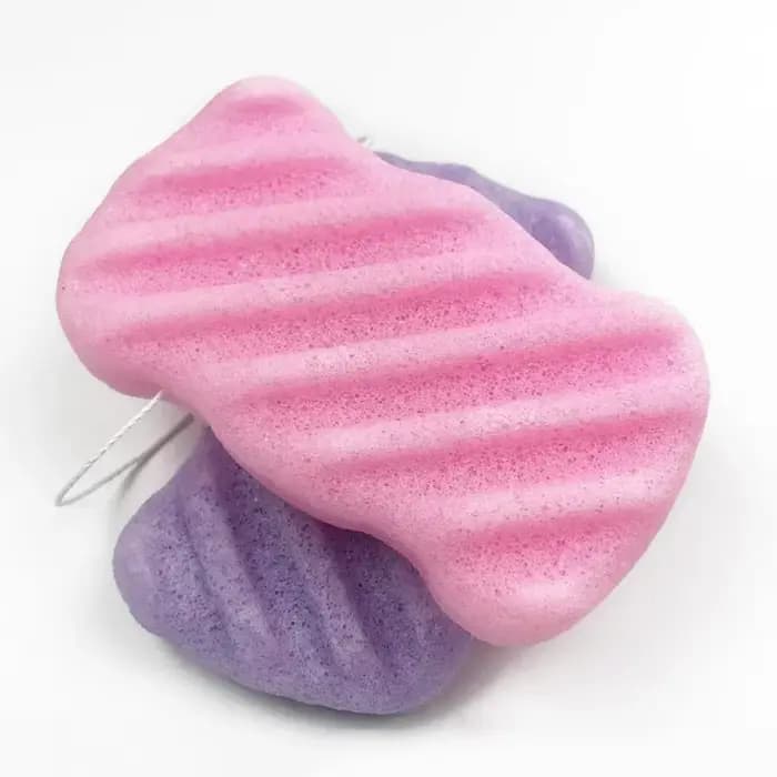 Éponge cosmétique Konjac naturelle en forme d'hémisphère