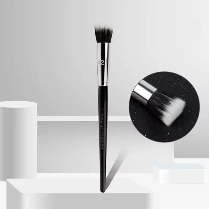 Pinceaux de maquillage Pro Small Stippling S # 42 petits détails partiels surligneur fard à joues pi
