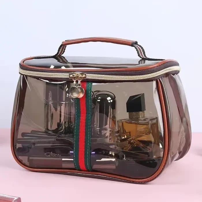 Trousse de Toilette Portable Luxe – Sac Cosmétique Transparent Grande Capacité en PVC Imperméable