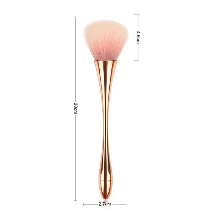 Brosse professionnelle en poudre à paillettes douces et moelleuses de grande taille, brosse de netto
