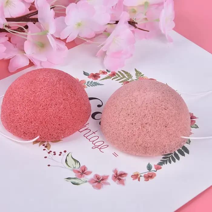 Éponge de maquillage Konjac naturelle, accessoire de nettoyage du visage