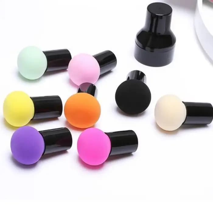 Éponge de maquillage tête de champignon pour femmes