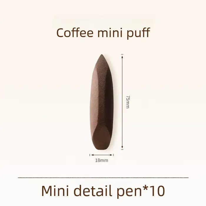 10 Pcs Detail Mini Halo Magic Brush Ultra Soft Makeup Sponge Blender Latex Free Wet Dry Dual Use Hyd